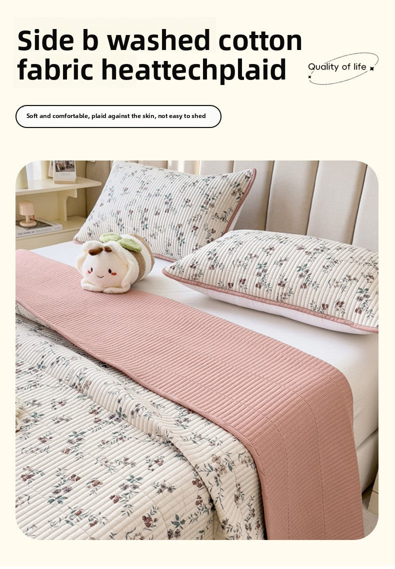 Quilted Cotton Anti-Slip Bed Cover