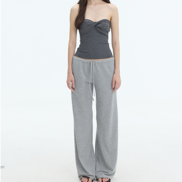 Low-Waist Drawstring Sweatpants