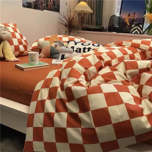 Washed Cotton Four-Piece Bedding Set