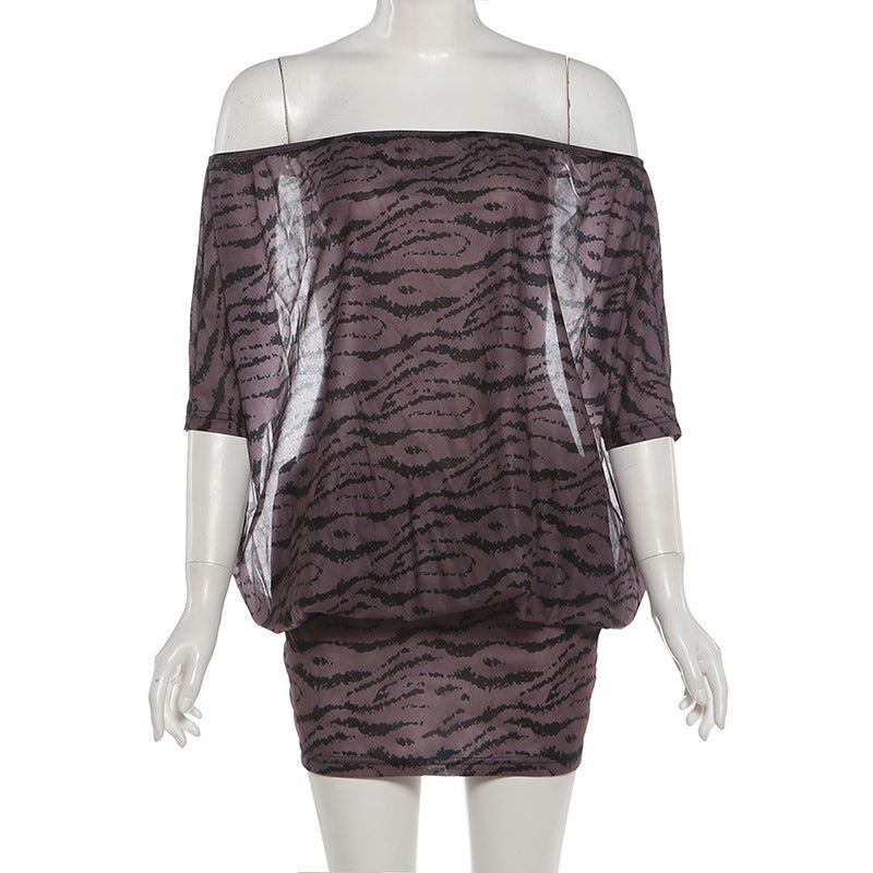 Women's One Shoulder Bodycon Wrap Dress
