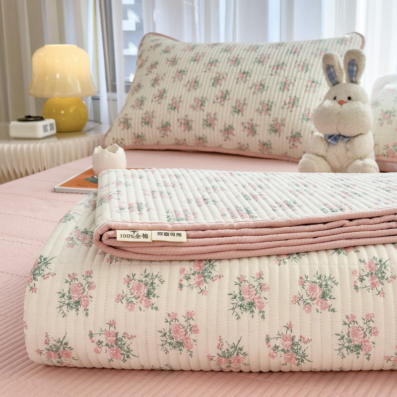 Quilted Cotton Anti-Slip Bed Cover
