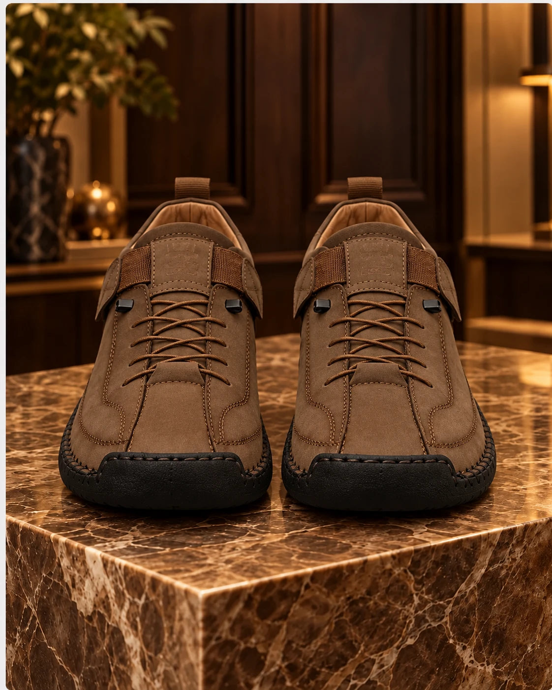 Men's Handmade Stitched Flat Shoes