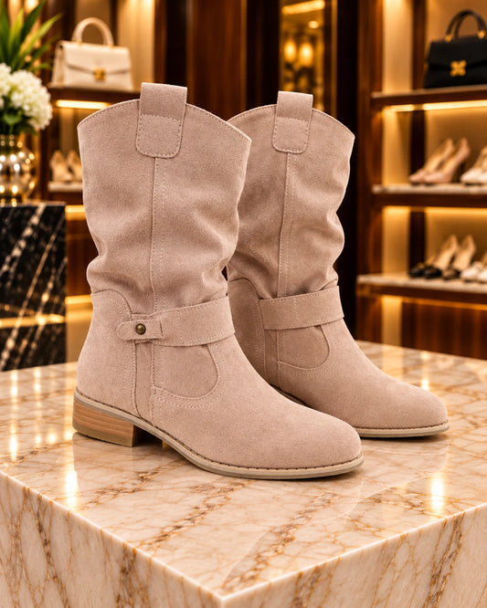 Women's Suede Low Ankle Boots
