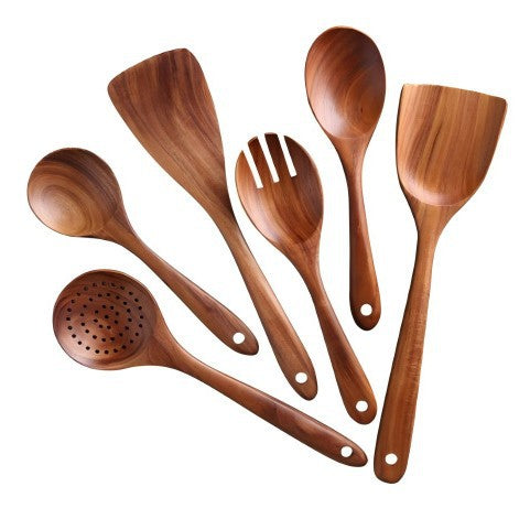 Acacia Wood Kitchen Utensil Set