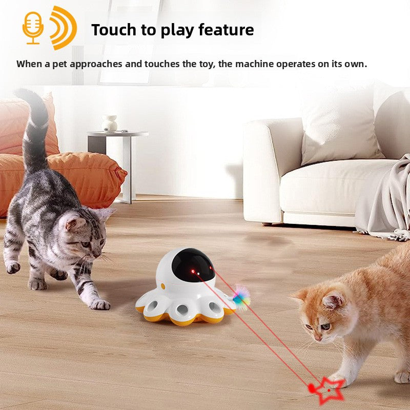 Automatic Rotating LED Cat Toy