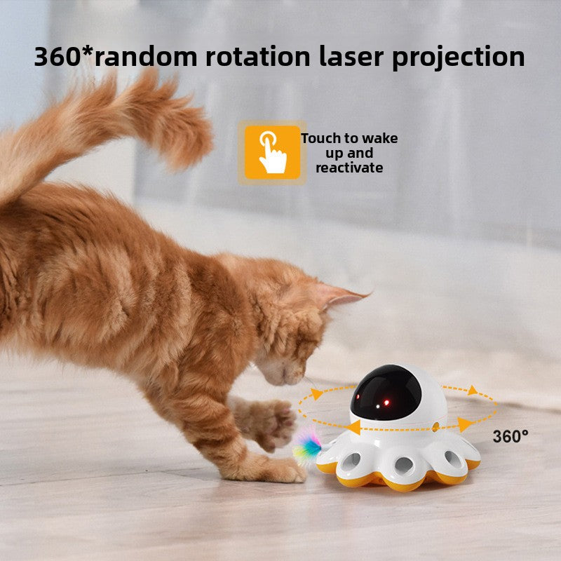 Automatic Rotating LED Cat Toy