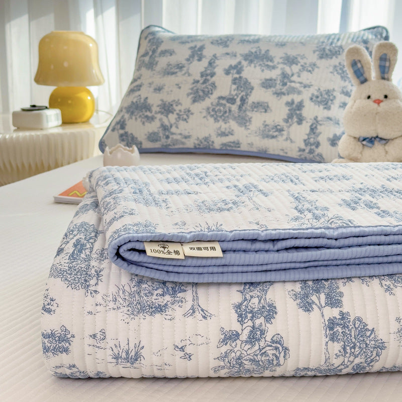 Quilted Cotton Anti-Slip Bed Cover