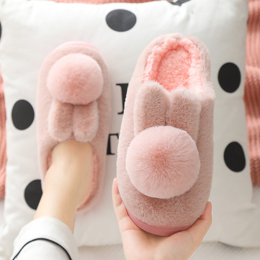 Thick-Soled Fluffy Winter Home Slippers