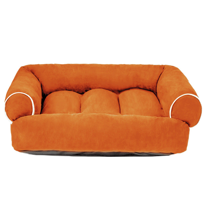 Deerskin Velvet Pet Dog Sofa Bed