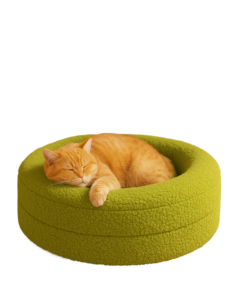 Round Plush Pet Bed