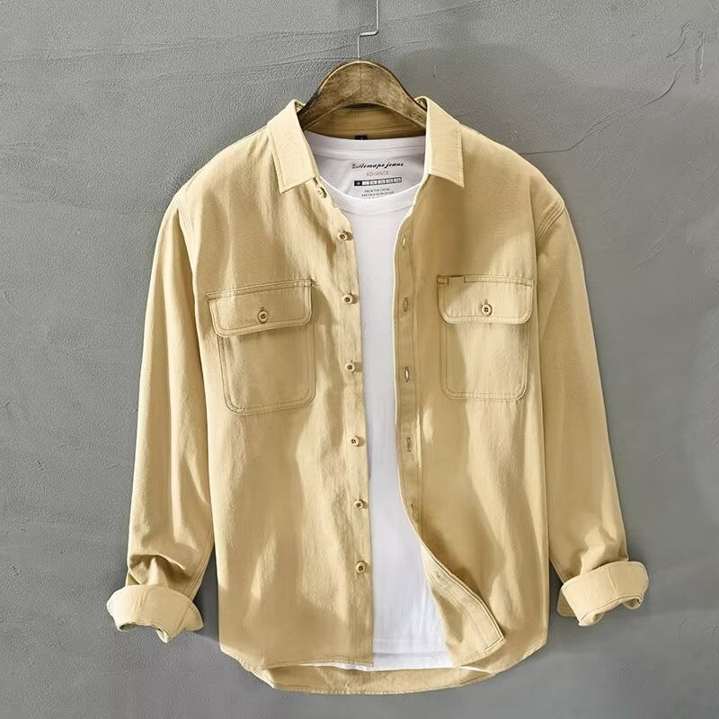 Men's Multi-Pocket Corduroy Work Jacket