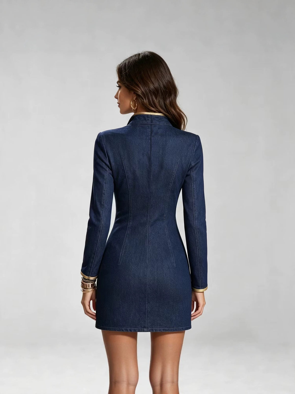 Women's Long Sleeve Denim Dress