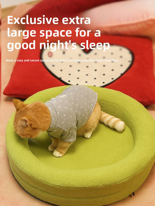 Round Plush Pet Bed
