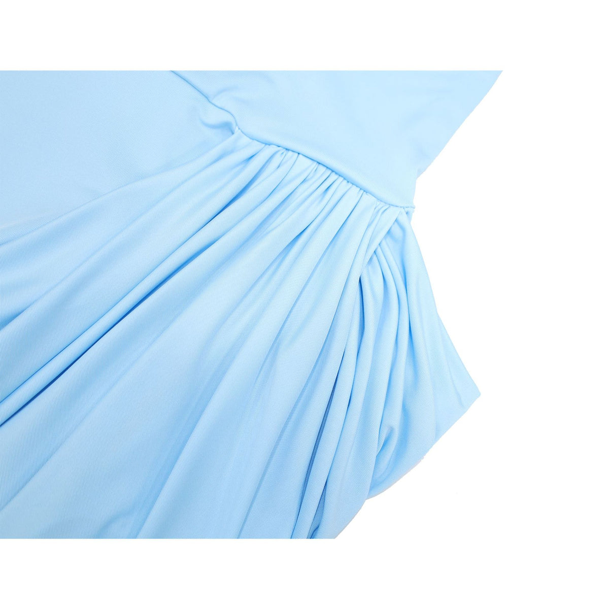 Women's Halter V-Neck Pleated Bodycon Dress
