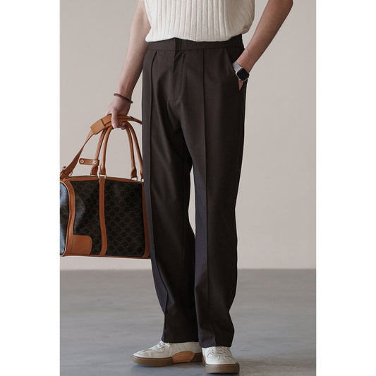 Men's Wool-Blend Casual Trousers