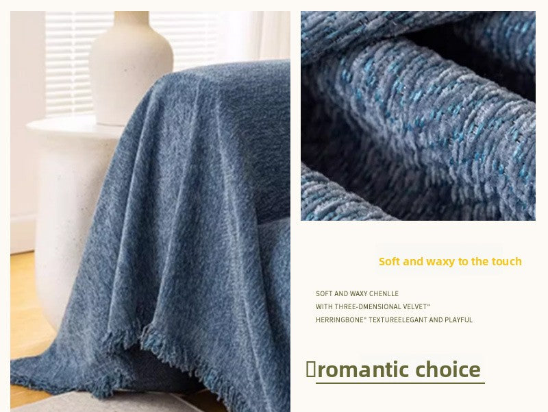 Herringbone Chenille Sofa Cover