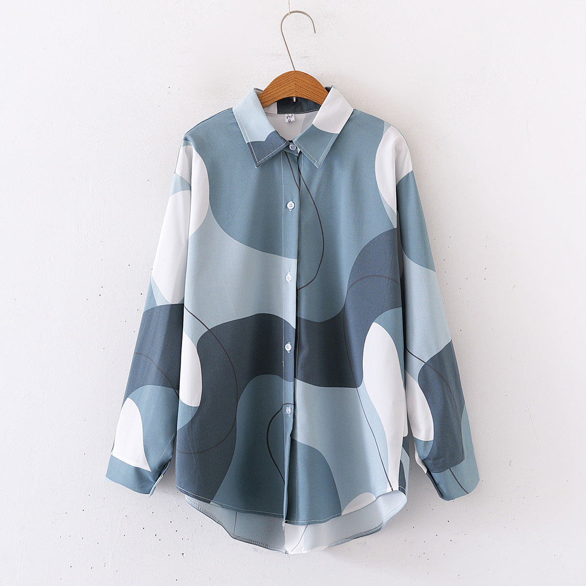 Floral Print Loose Collared Shirt