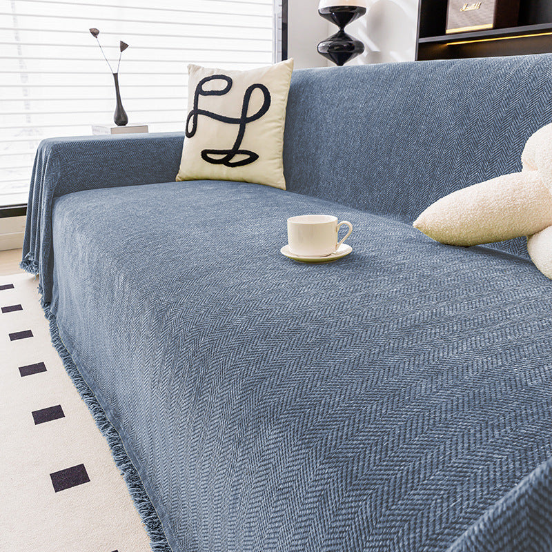 Herringbone Chenille Sofa Cover
