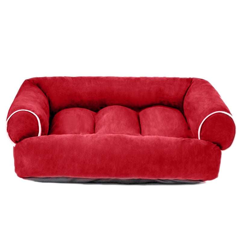 Deerskin Velvet Pet Dog Sofa Bed