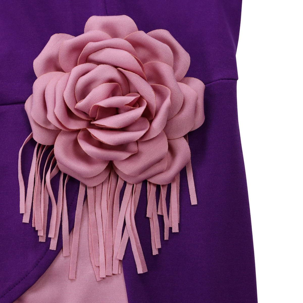 Women's Floral Pleated Half-Sleeve Dress