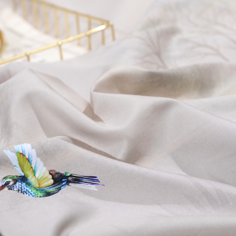 Luxury Cotton Satin Bedding Set with Digital Print