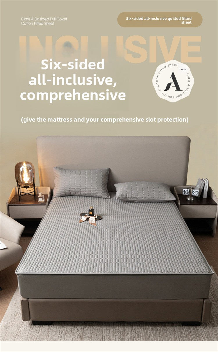 Six-Sided Waterproof Fitted Mattress Cover
