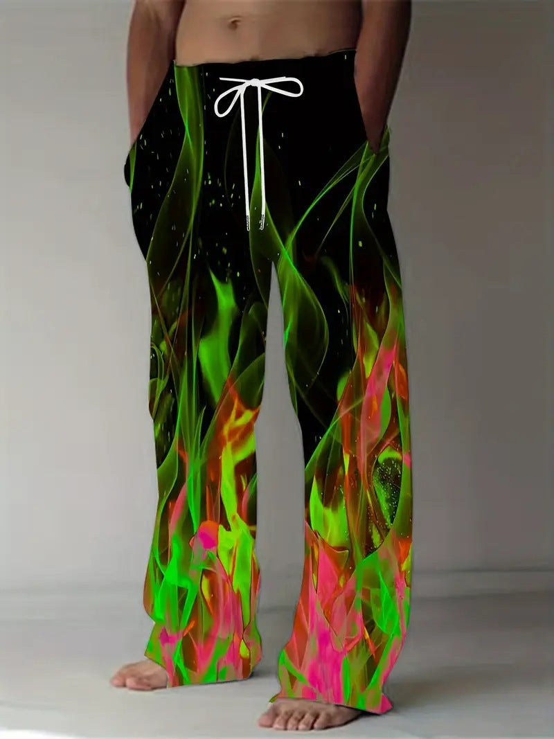 Unisex 3D Print Straight-Leg Pants