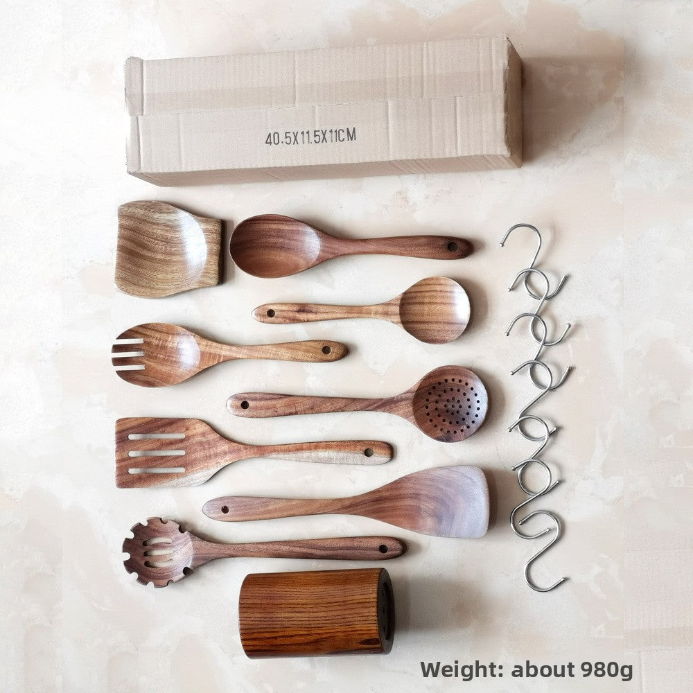Acacia Wood Kitchen Utensil Set