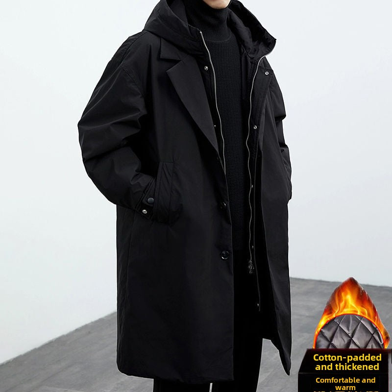 Men's Hooded Trench Coat
