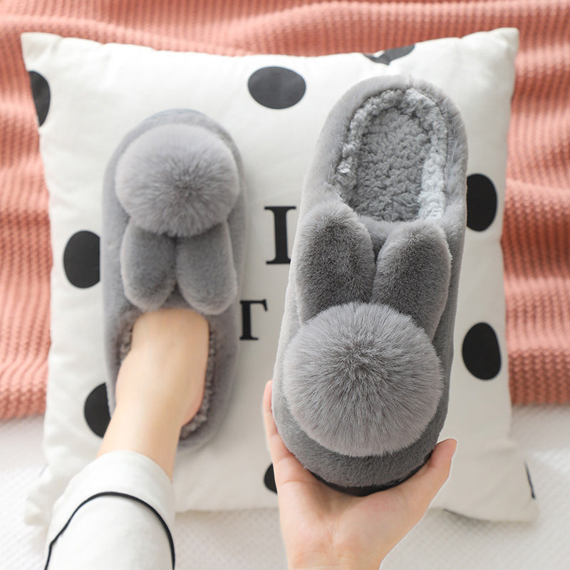 Thick-Soled Fluffy Winter Home Slippers