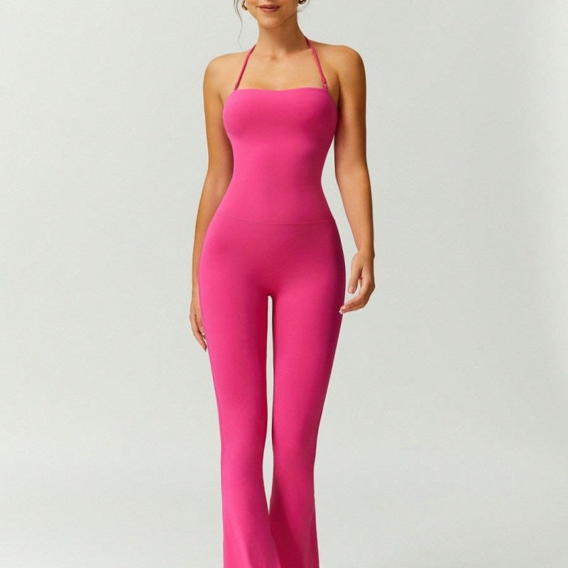 Quick-Dry Yoga Set with Flared Pants