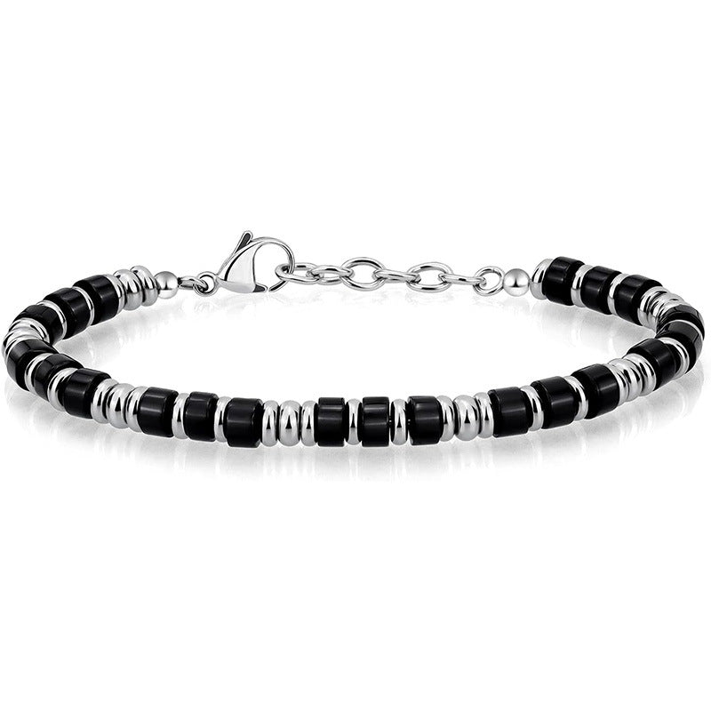Natural Crystal Bead Bracelet for Men