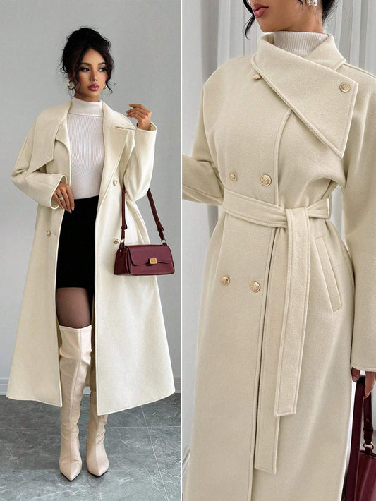 Women's Cropped Wool Blend Coat
