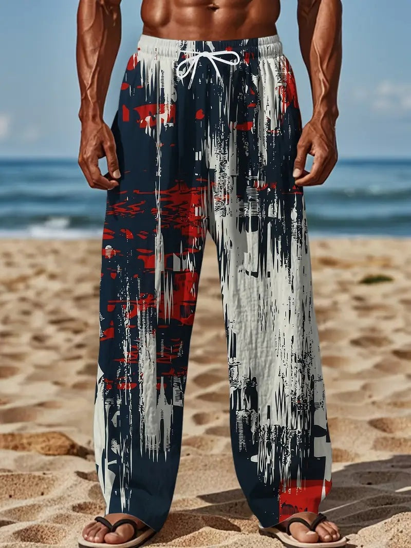Unisex 3D Print Straight-Leg Pants