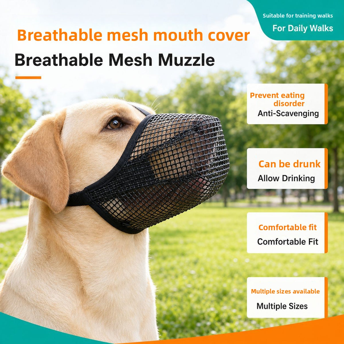 Breathable Mesh Dog Muzzle