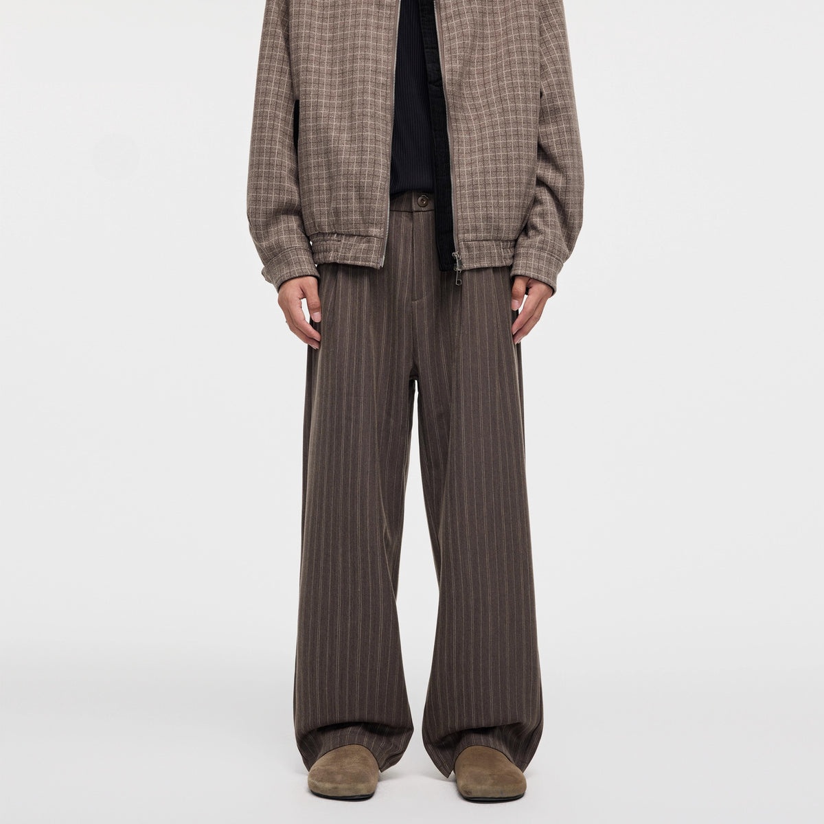 Men's Retro Striped Loose-Fit Casual Pants
