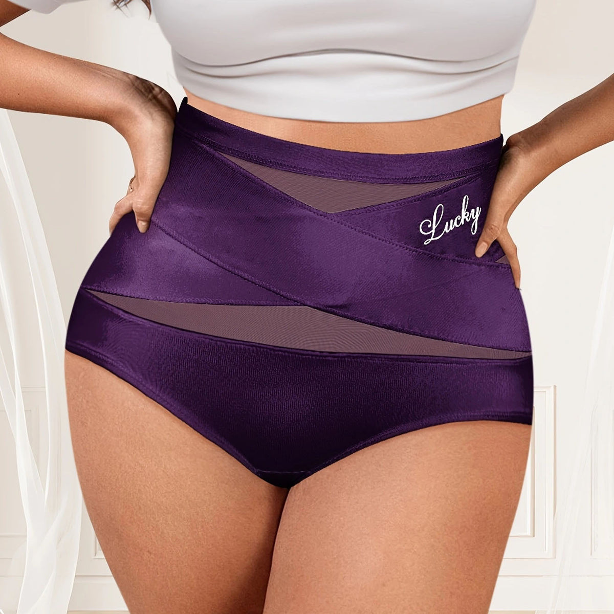 Women's High-Waisted Seamless Shapewear Briefs