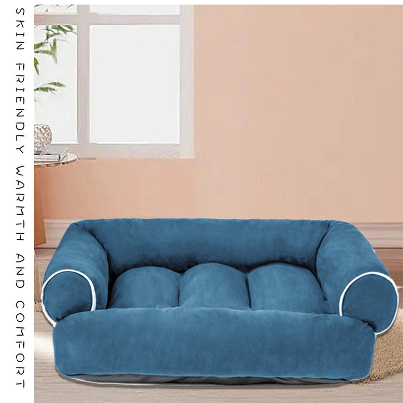 Deerskin Velvet Pet Dog Sofa Bed