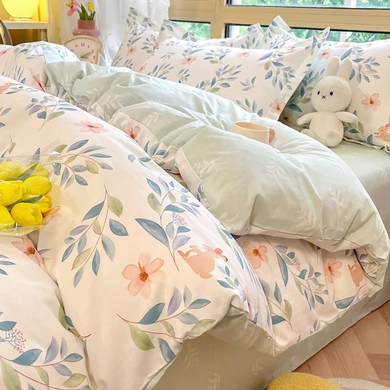 Pure Cotton Floral Bedding Set