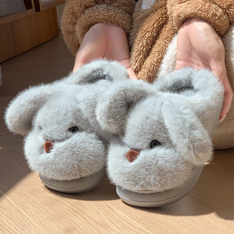 Cartoon Plush House Slippers