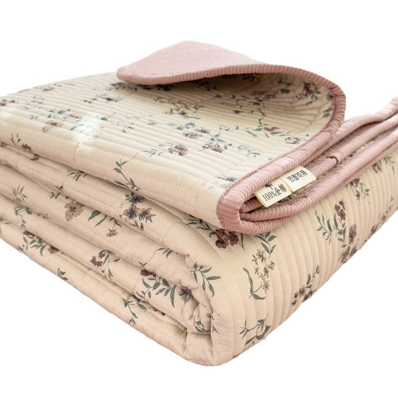 Quilted Cotton Anti-Slip Bed Cover