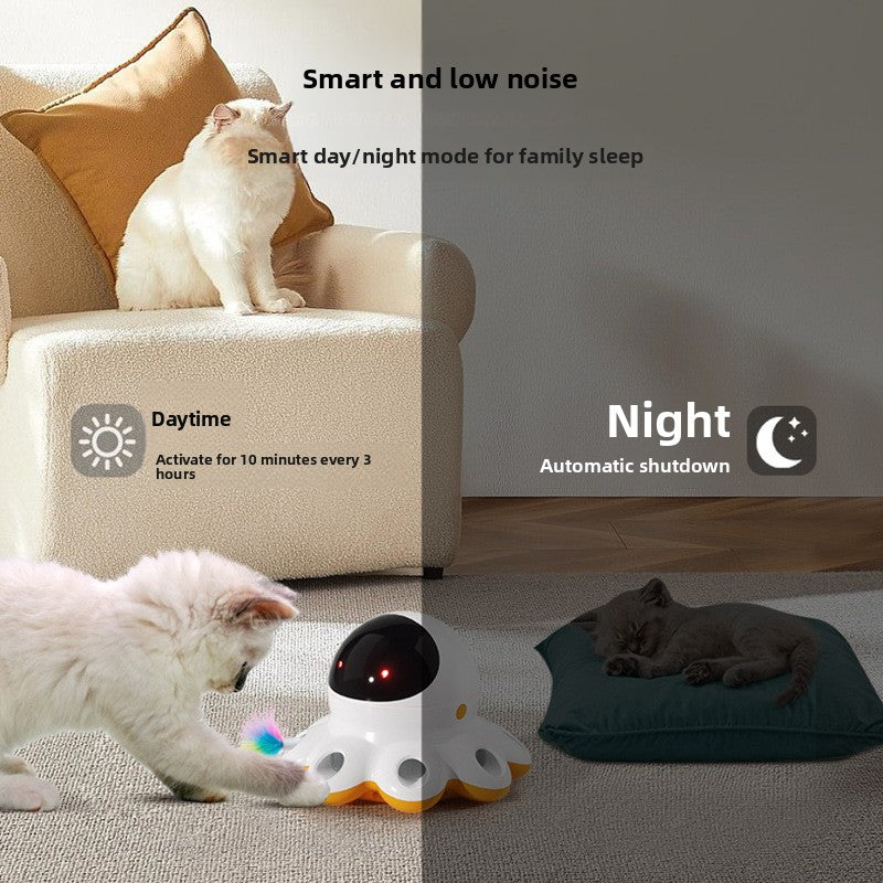Automatic Rotating LED Cat Toy