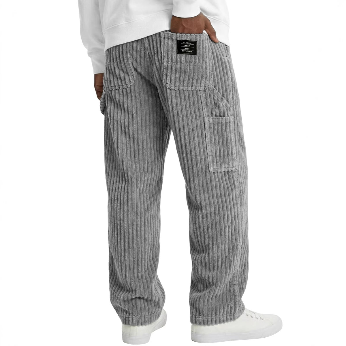 Men's Corduroy Straight-Fit Casual Pants