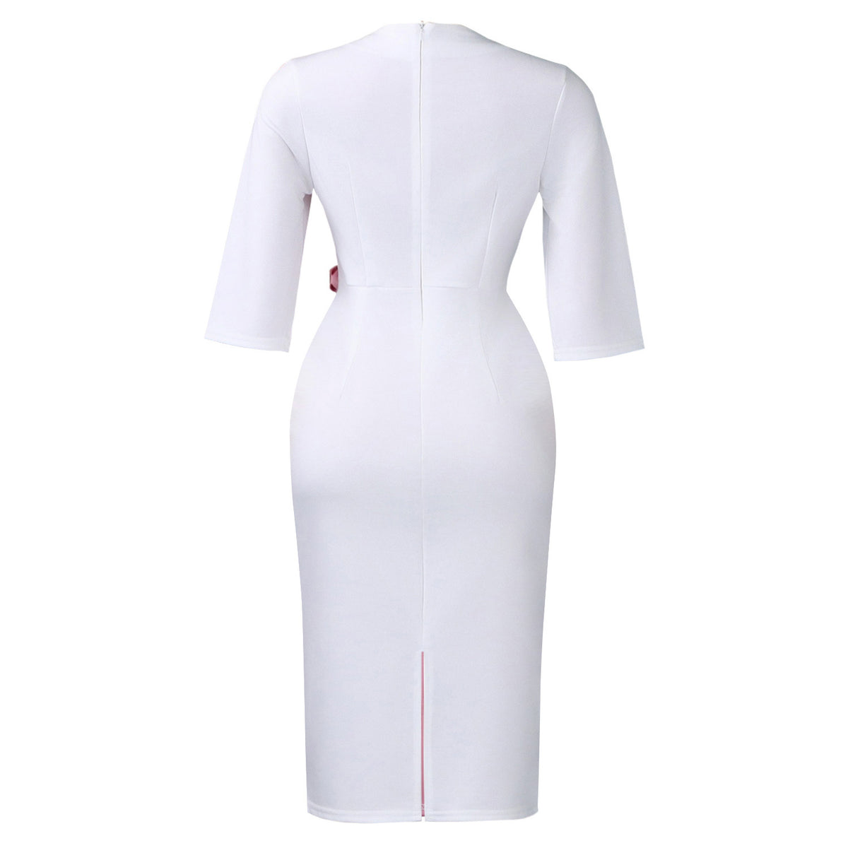 Women's Floral Pleated Half-Sleeve Dress