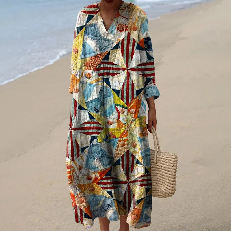 Women's Hooded Casual Loose Dress