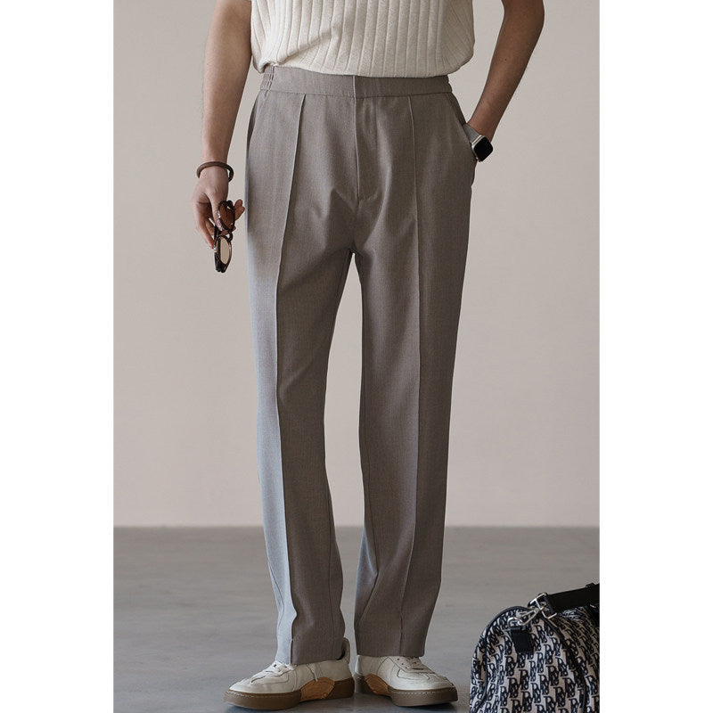 Men's Wool-Blend Casual Trousers