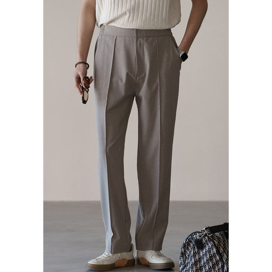 Men's Wool-Blend Casual Trousers