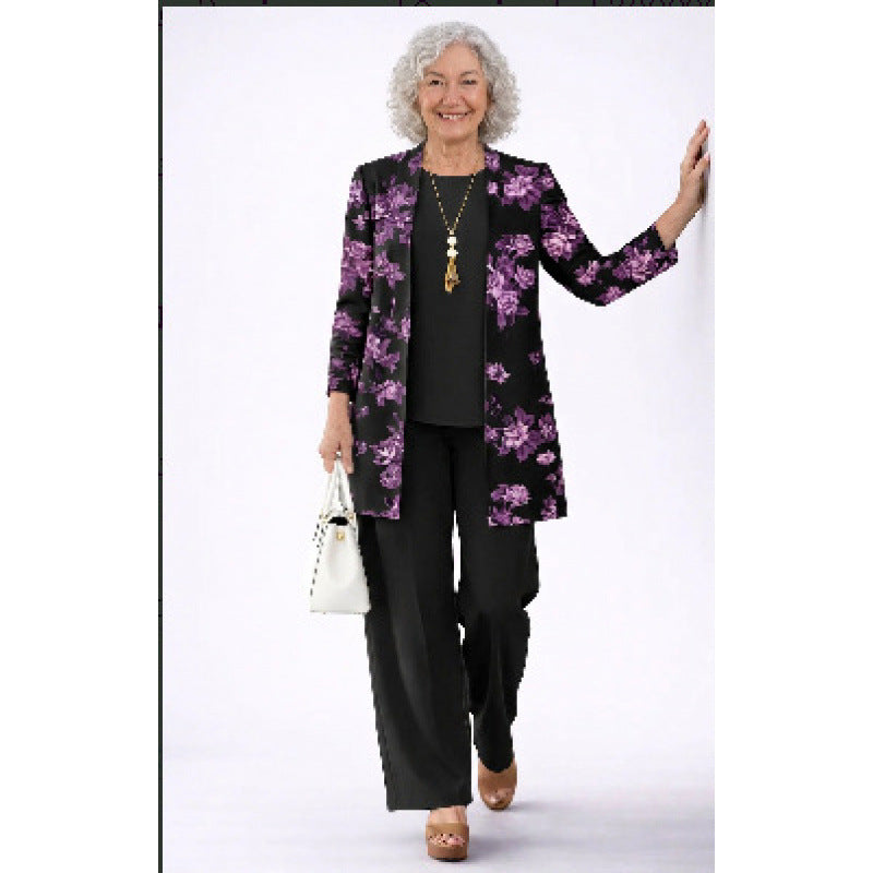 Women's 3D Print Top, Vest and Pants Set