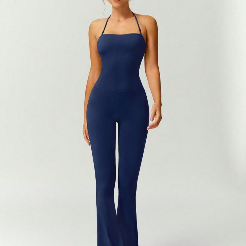 Quick-Dry Yoga Set with Flared Pants