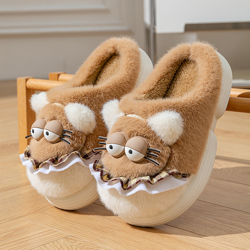 Cartoon Plush House Slippers
